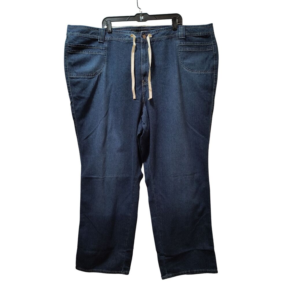 Venezia Bootcut Drawstring Jeans Women’s 28 AVG Dark Wash Blue 50x31 NWOT